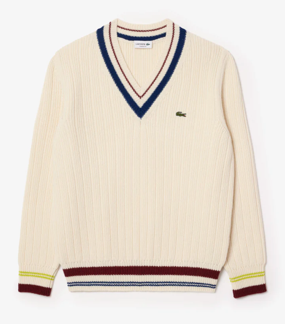 Tennis Style Thick Wool Sweater