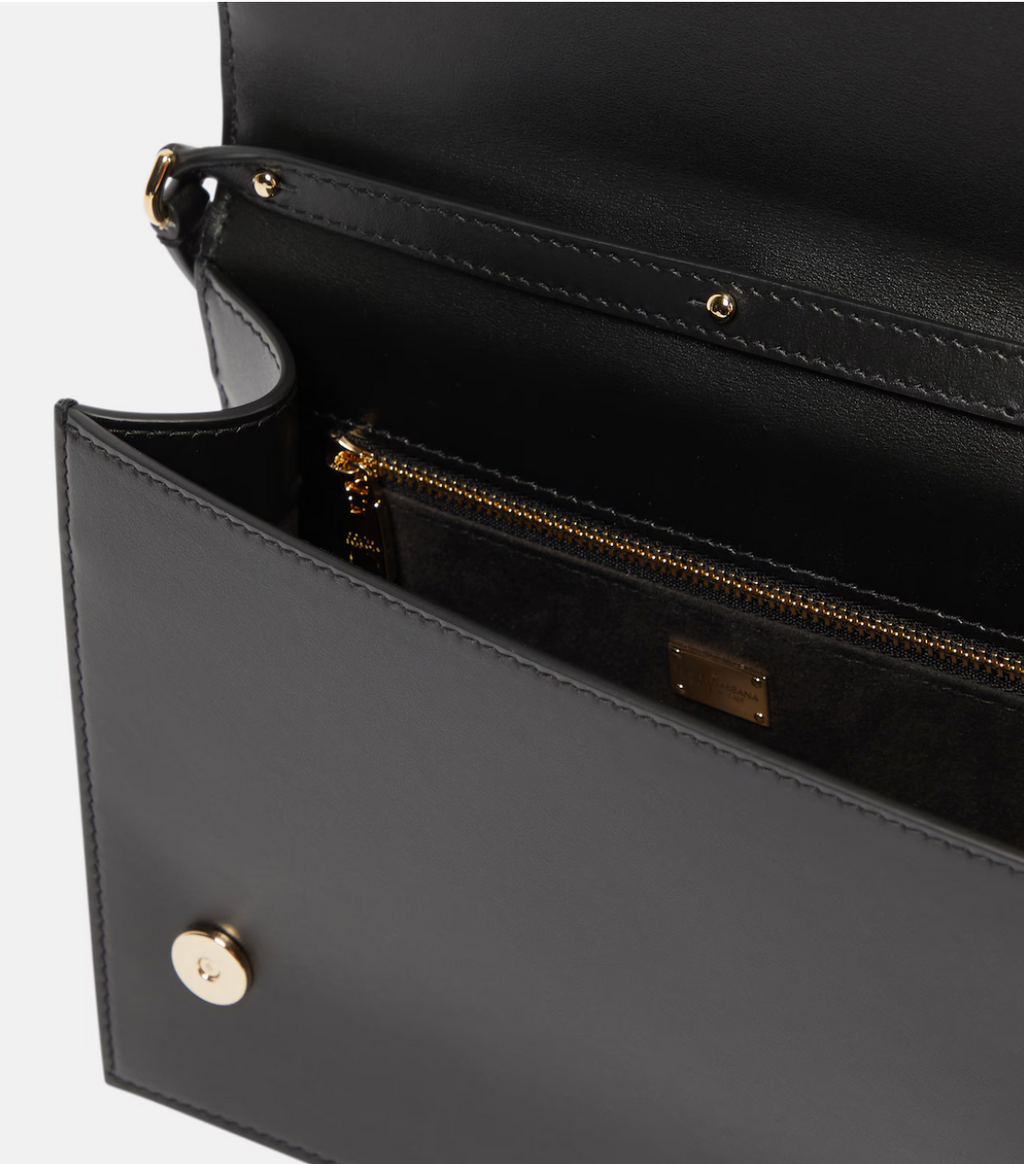 DG leather shoulder bag