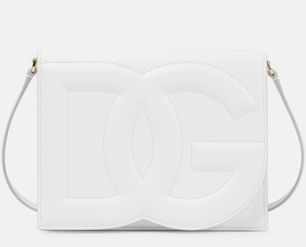 DG leather shoulder bag