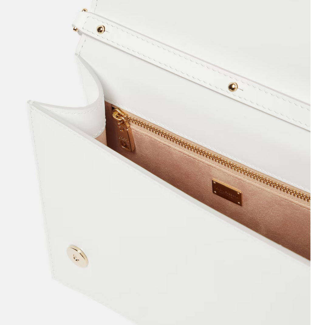 DG leather shoulder bag